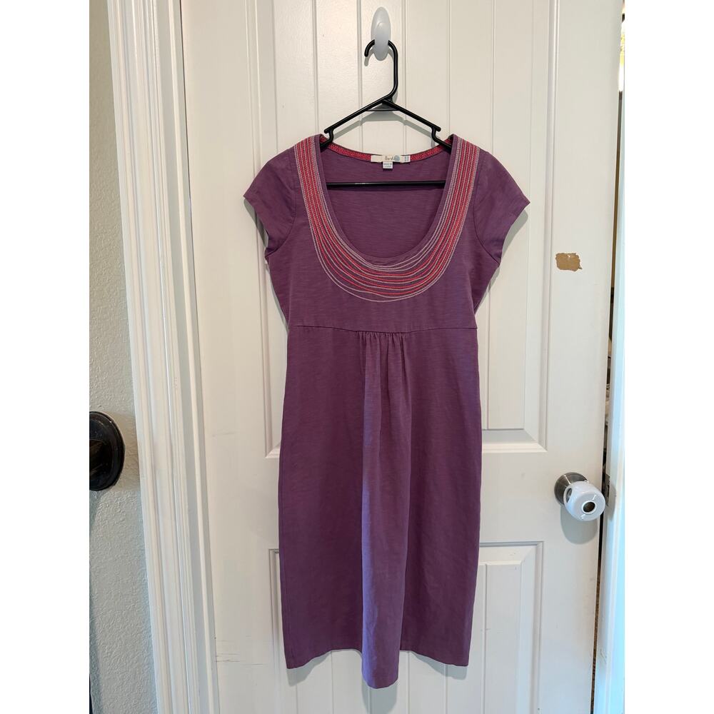 Boden Purple Short Sleeve Dress | Women’s UK 10R / US 6R